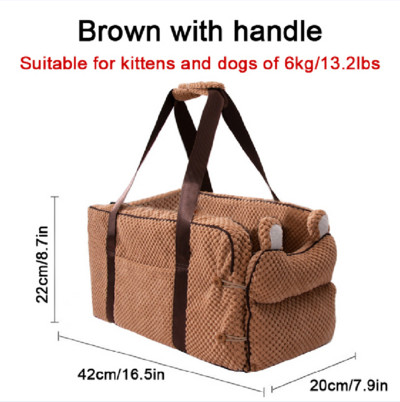 Autosjedalica za pse Centralna kontrola Neklizajuće Nosilice za pse Sigurnosna kutija za ruke Naslon za pse Kutija za pse Krevet za mačke Putovanje Pribor za putovanja