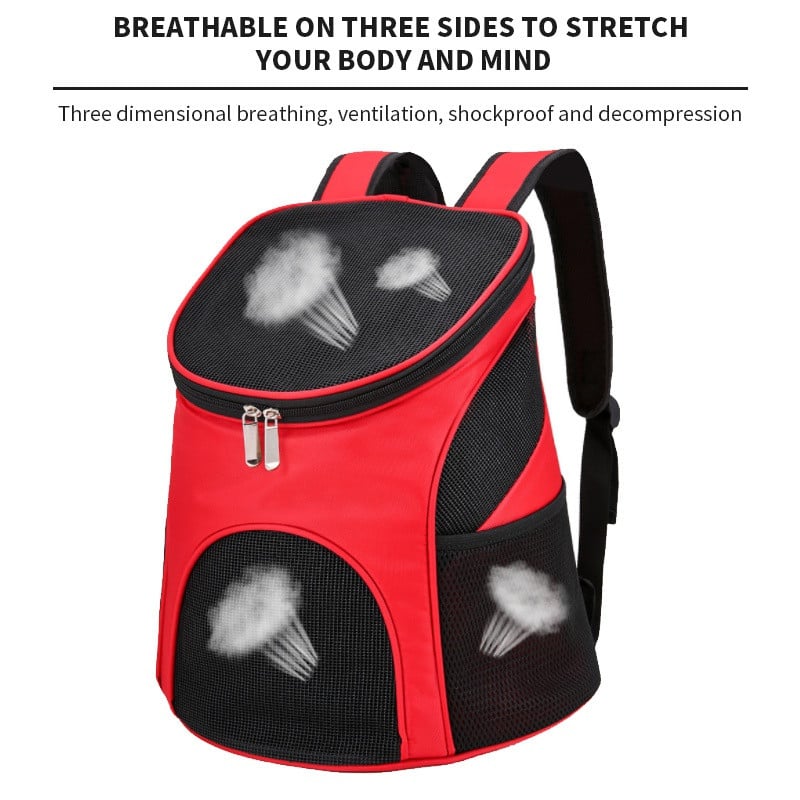 Plavo-crvena torba za nošenje mačaka Prozračna ruksak za putovanja na otvorenom za nošenje pasa Oprema za kućne ljubimce Pribor za pse za male pse