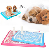 Pārnēsājama mājdzīvnieku kucēnu tualete Pods Suņi Kaķi Pakaišu Kastes Atkritumu paplātes Apmācības tualete ar statņiem Neslīdošs pisuārs Suņu piederumi