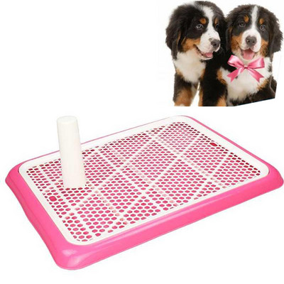 Pārnēsājama mājdzīvnieku kucēnu tualete Pods Suņi Kaķi Pakaišu Kastes Atkritumu paplātes Apmācības tualete ar statņiem Neslīdošs pisuārs Suņu piederumi