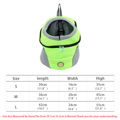Ruksak za kućne ljubimce Velika torba za nošenje pasa Prozračna mrežasta torba za nošenje Ležerna vanjska putovanja Ruksaci za male pse za mačke