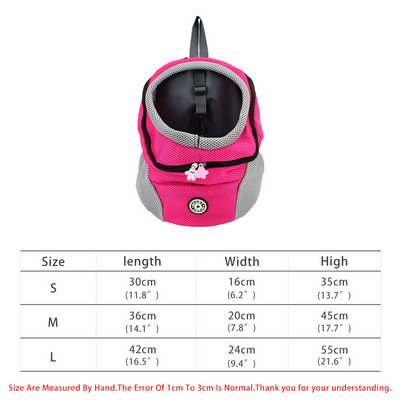 Ruksak za kućne ljubimce Velika torba za nošenje pasa Prozračna mrežasta torba za nošenje Ležerna vanjska putovanja Ruksaci za male pse za mačke