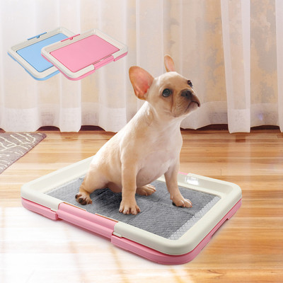 Преносима тоалетна за обучение на кучета Potty Pet Puppy Litter Toilet Tray Pad Mat For Dogs Cats Easy to Clean Pet Product Indoor