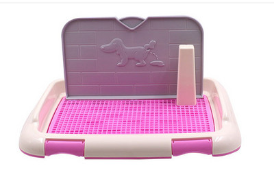 Преносима тава за тоалетна за домашни кучета и котки с купа за писоар в колона Тоалетна за обучение на пикаене