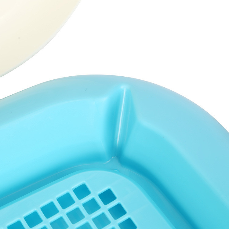 Преносима тава за тоалетна за домашни кучета и котки с купа за писоар в колона Тоалетна за обучение на пикаене