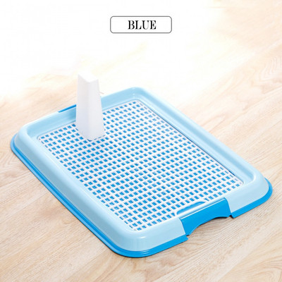 2023 New Pet Toliet Dresing With Pillar Portable Tablet Grid Dog Toliet Tray Urinary Trainer Pee Pad For Small Dogs Potty