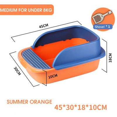 Kutija za mačji pijesak Čista posuda za pijesak s mrežastim poluzatvorenim WC-om Pješčanik Kuća za mačji pijesak Krevet za kućne ljubimce Pribor za čišćenje mačića