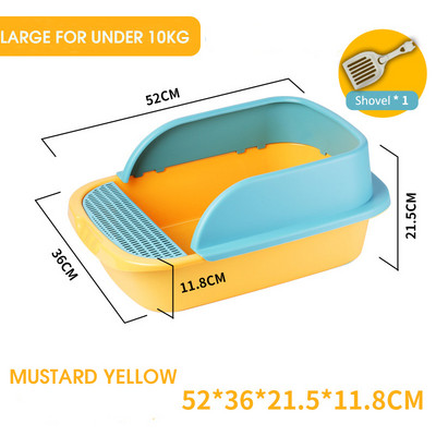 Kutija za mačji pijesak Čista posuda za pijesak s mrežastim poluzatvorenim WC-om Pješčanik Kuća za mačji pijesak Krevet za kućne ljubimce Pribor za čišćenje mačića