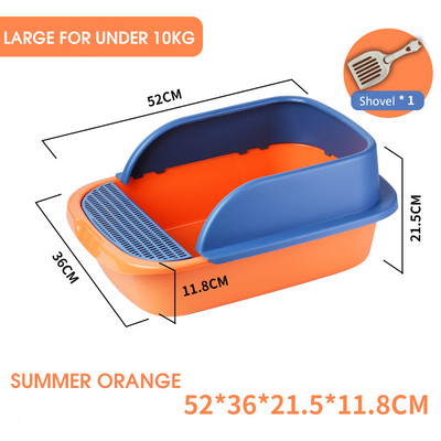 Kutija za mačji pijesak Čista posuda za pijesak s mrežastim poluzatvorenim WC-om Pješčanik Kuća za mačji pijesak Krevet za kućne ljubimce Pribor za čišćenje mačića