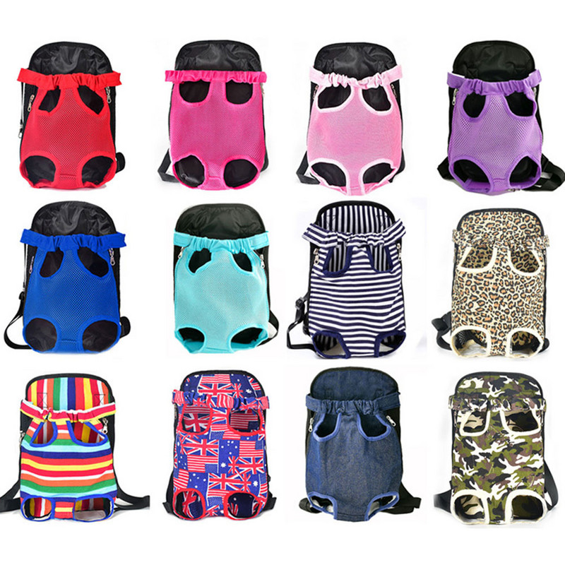 Reguliuojama šuns kuprinė Kengūra Kvėpuojanti priekinė šuniuko nešykla krepšys naminiams gyvūnėliams vežti keliones kojas.