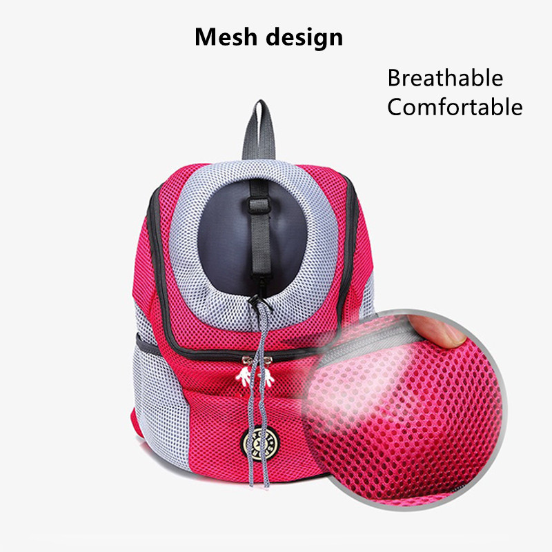 Ruksak za pse Vanjski ljubimac Pas mačka Nosiljka Putna torba Prijenosna mrežasta platnena torba na dva ramena Prozračna udobna oprema za pse