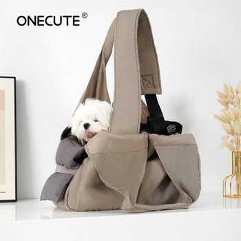 Onecute Чанта за носене на куче през рамо Чанта за куче Чанта за носене Пътна чанта Аксесоари за кученца Дамска чанта за домашни любимци Транспортна кошница