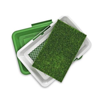 Pet Pee Pad Mat Simulation Lawn Toilet for Indoor Training Potty
