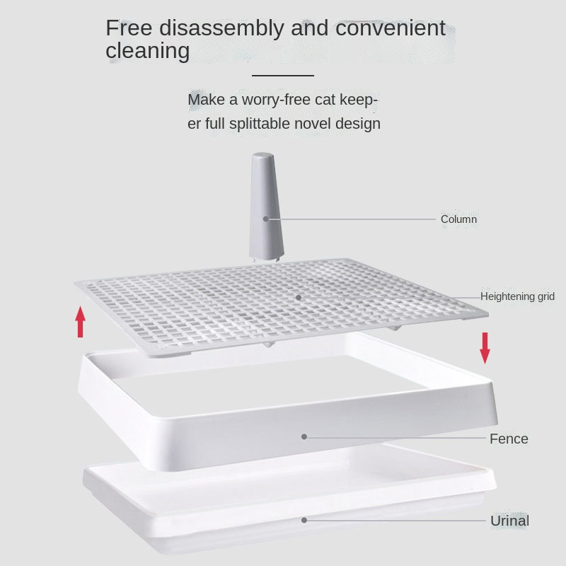 pas za kućne ljubimce Potty Tray Pseći WC kahlica za unutarnju ravnu rešetku sa stupom Sredstva za čišćenje za kućne ljubimce Puppy Pee Pad Držač Wee Training