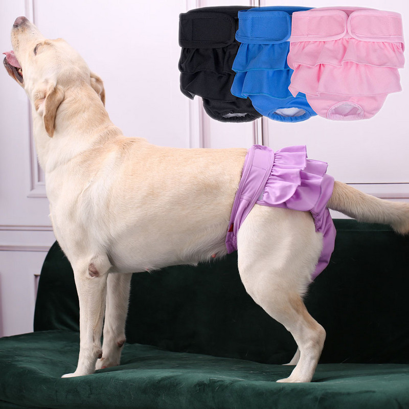 Suņu autiņbiksītes fizioloģiskās bikses sanitārās mazgājamas sieviešu suņu biksītes Šorti mājdzīvnieku apakšveļa Biksītes Suņiem Sanitārās apakšbikses S-XXL