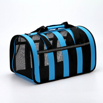 Dog Soft-sided Travel Carrier Portable Pet Dog Cat Airline Τσάντες Διχτυωτό παράθυρο Ταξιδιωτική τσάντα μεταφοράς για Small Medium Dog SML