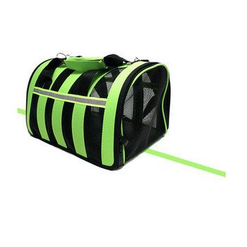 Dog Soft-sided Travel Carrier Portable Pet Dog Cat Airline Τσάντες Διχτυωτό παράθυρο Ταξιδιωτική τσάντα μεταφοράς για Small Medium Dog SML