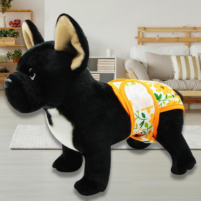 Mājdzīvnieku autiņi Bikses Apdrukas virsma Kucēnu Bikses Stiprinājuma lente Elastīga vidukļa autiņi Fizioloģiski mazgājamas bikses Mājdzīvnieku apģērbs