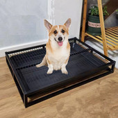 Pseći WC Unutarnji WC za dresuru štenaca Kutije s pijeskom za pse od nehrđajućeg čelika koje se mogu prati Alat za čišćenje WC-a za pse Oprema za kućne ljubimce