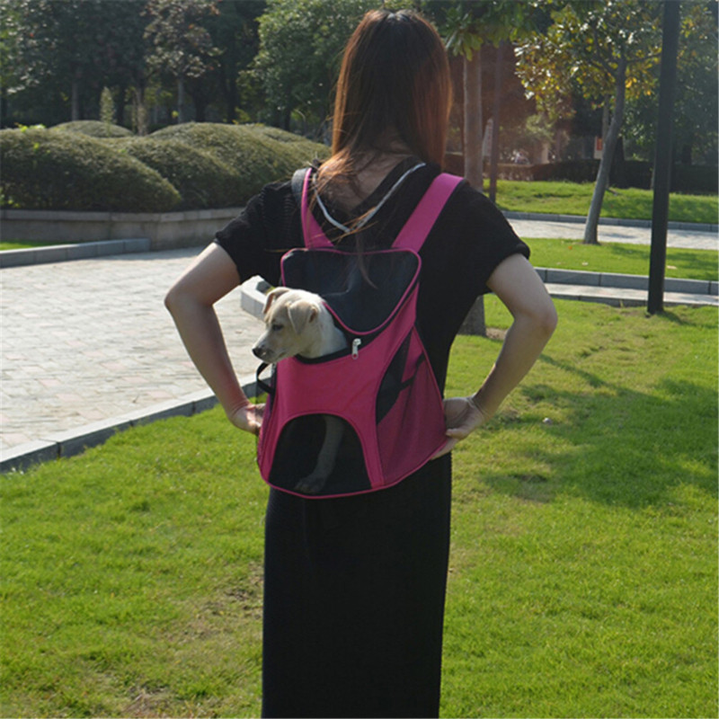 Prozračna torba za kućne ljubimce, pse, torbe za mačke, torba za vanjske putne torbe, prijenosni mrežasti ruksak s patentnim zatvaračem, paketi za pse, potrepštine za kućne ljubimce