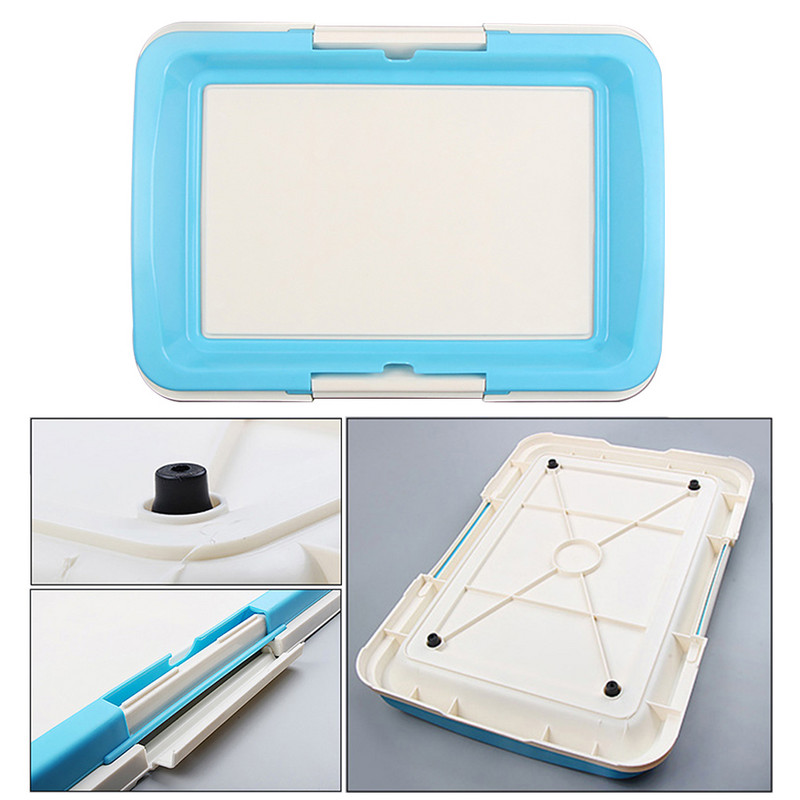 Prijenosni WC za dresuru pasa Unutarnji psi Mali WC za kućne ljubimce za male pse Mačke Kutija za mačji pijesak Držač jastučića za štene Pladanj Potrepštine za kućne ljubimce