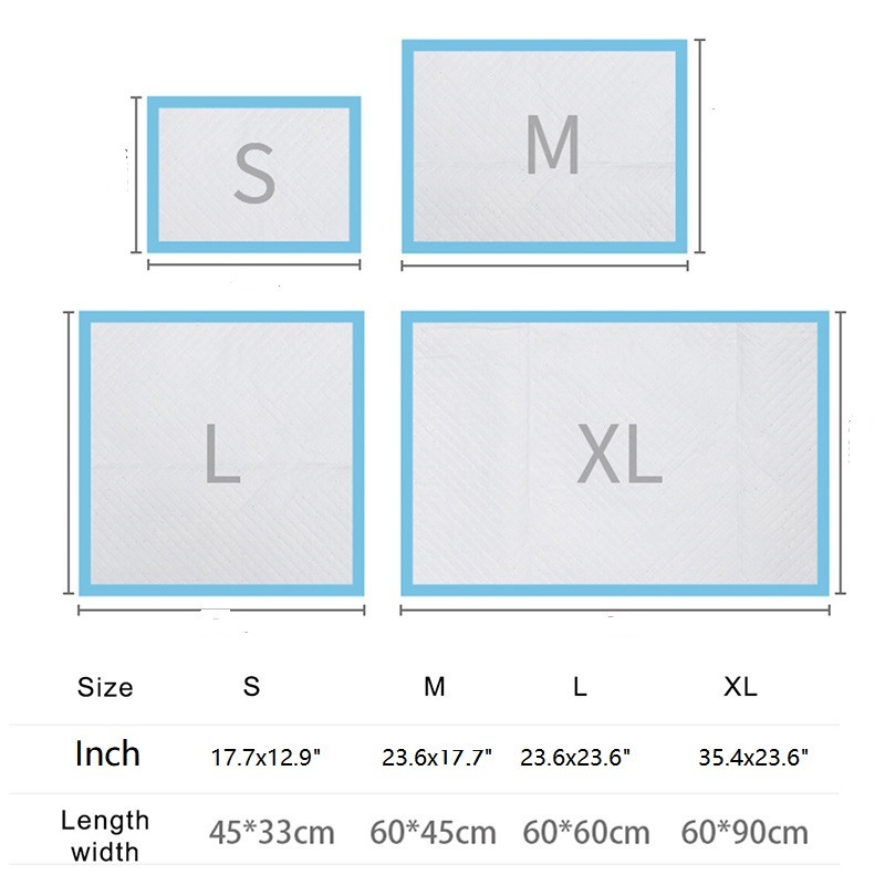Apakšpaliktnis Vienreizējās lietošanas autiņbiksītes suņiem Absorbējoši mājdzīvnieku treniņi urinēšanas spilventiņi Autiņu paklājiņš kaķiem Suņu autiņbiksītes Biksītes Būrīga piederumi 60*90
