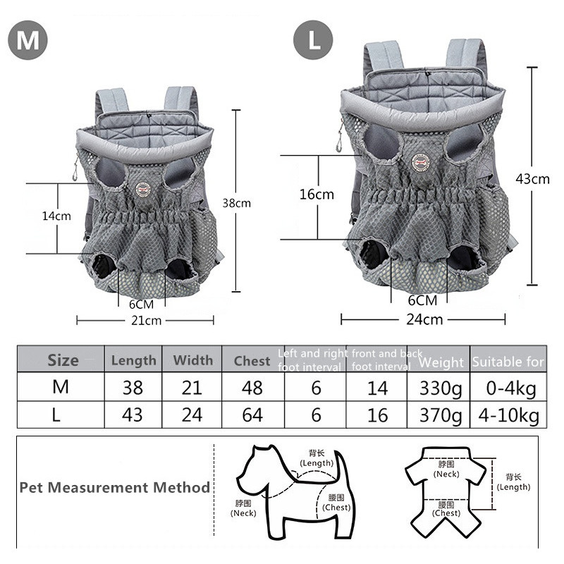 Prijenosni prozračni mekani ruksak za pse za male i srednje pse Teddy Travel Outdoors Carry Torba za prsa Dog Carry pribor
