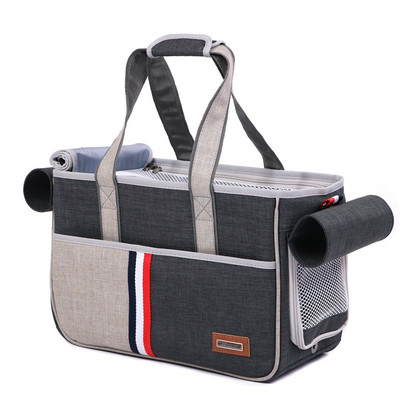 Modne prozračne naramenice za pse za kućne ljubimce Šarene vanjske nosiljke za putovanja na otvorenom izrađene od poliestera Dag za male pse, mačke PB727