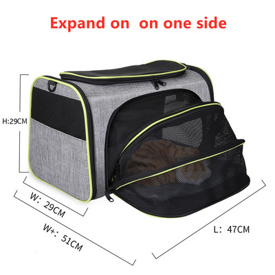 Mājdzīvnieku pārvadātāji Četras puses paplašinātas suņu pārvadātāji Mājdzīvnieku automašīnas ceļojumu soma Izvelkama mājdzīvnieku kaķu kucēnu suņu somas stropes, kas paredzētas maziem dzīvniekiem