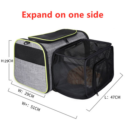 Mājdzīvnieku pārvadātāji Četras puses paplašinātas suņu pārvadātāji Mājdzīvnieku automašīnas ceļojumu soma Izvelkama mājdzīvnieku kaķu kucēnu suņu somas stropes, kas paredzētas maziem dzīvniekiem