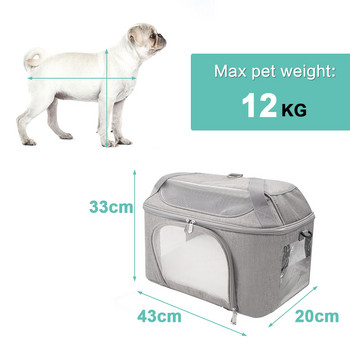 Кучешка раница Дишаща чанта за носене на домашни любимци Одобрена от авиокомпанията транспортна чанта за малки кучета