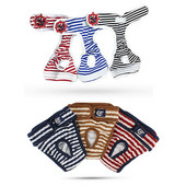 1 gab Suņu fizioloģiskās bikses Autiņš Stripe Sanitāri Mazgājamas Sieviešu suņu Biksītes Šorti Apakšveļa Biksītes Suņiem Sanitārās Biksītes