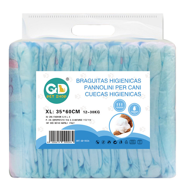 Suņu autiņbiksītes Sieviešu vīriešu vienreizējās lietošanas Mazas Vidējas Lielas XS SML XL Piederumi mājdzīvniekiem Super absorbcijas autiņbiksīšu vienreizlietojamie aksesuāri