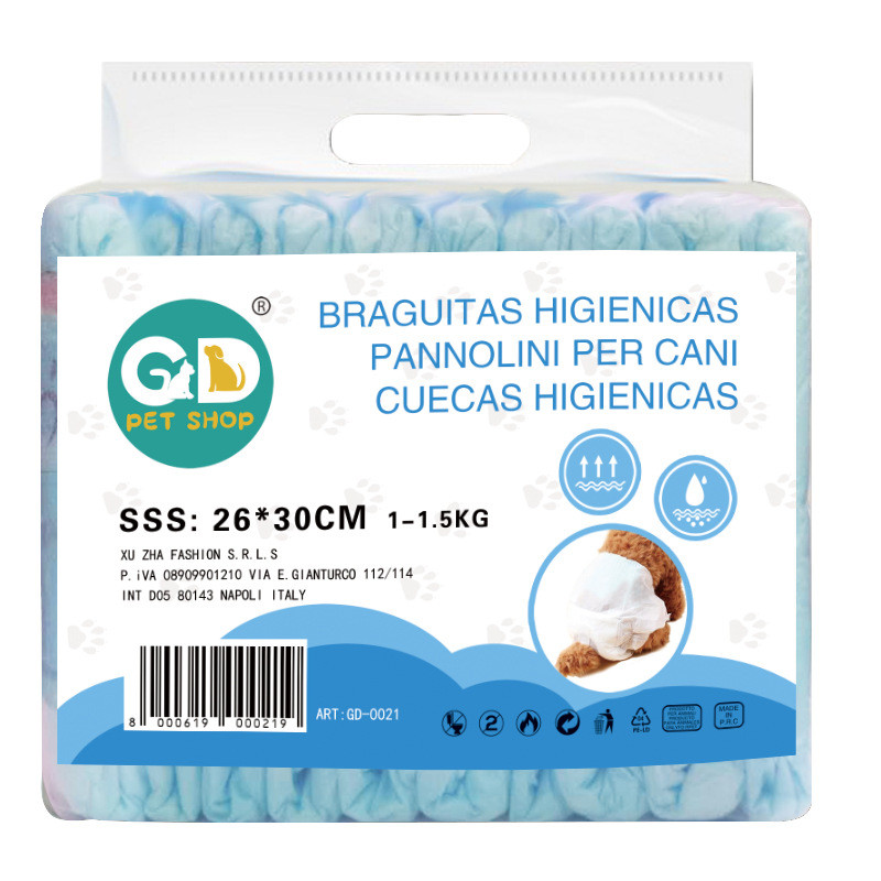 Suņu autiņbiksītes Sieviešu vīriešu vienreizējās lietošanas Mazas Vidējas Lielas XS SML XL Piederumi mājdzīvniekiem Super absorbcijas autiņbiksīšu vienreizlietojamie aksesuāri