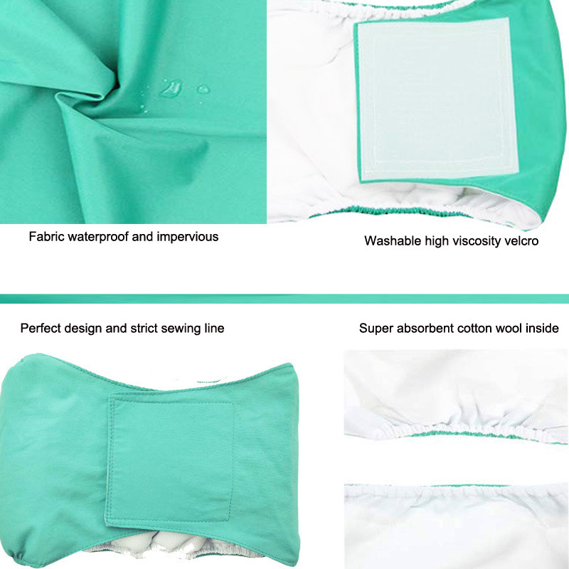 Мъжки кучета Физиологични пелени Belly Bands Първокласни миещи се многократни опаковки за корема на домашни кучета Непропускливи за малки, средно големи кучета