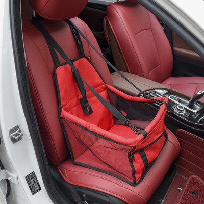 Mājdzīvnieku suņu automašīnas pārvadāšanas sēdekļa soma Ūdensizturīgs grozs Salokāms šūpuļtīkls Mājdzīvnieku soma maziem kaķu suņiem Drošības ceļošanas tīkls