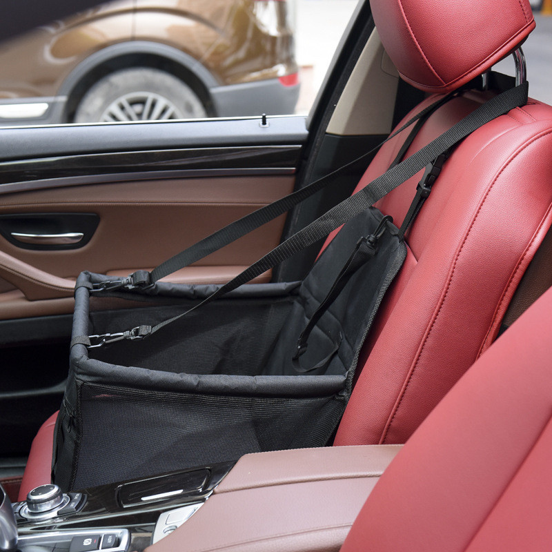 Mājdzīvnieku suņu automašīnas pārvadāšanas sēdekļa soma Ūdensizturīgs grozs Salokāms šūpuļtīkls Mājdzīvnieku soma maziem kaķu suņiem Drošības ceļošanas tīkls