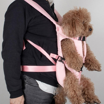 Кош за домашни любимци Удобна регулируема оксфордска кърпа Многофункционална водоустойчива раница за кучета и котки без ръце за открито