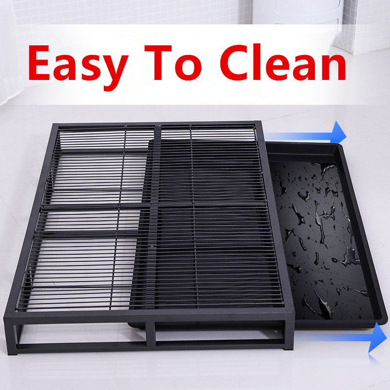 Suņu tualetes nerūsējošā tērauda pakaišu kastes lieliem suņiem iekštelpu suņu tualetes apmācība kucēnu pakaišu kastes smilšu baseina mājdzīvnieku tīrīšanas rīki