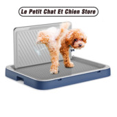 Šunų puodukas, skirtas indoo dresūros pagalvėlėms su Pee Baffle daugkartiniu šunų padėkliuku su padėklu, alternatyva šuniuko kilimėliui, nešiojama šunų kraiko dėžė