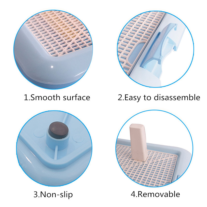 Plastična posuda za WC za male pse, mrežasta mreža za kućne ljubimce, mačke, pse, WC, jastučić za treniranje WC-a, pladanj za toaletnu kutiju za kućne ljubimce za proizvode za čišćenje pasa