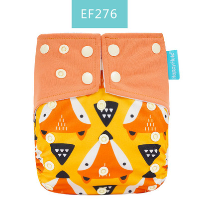 Īsts! Happy Flute OS zamšādas auduma kabatas bērnu auduma autiņš ar divām kabatām un dubultu aizdari