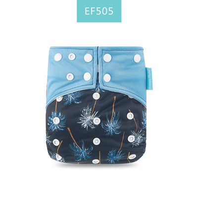 Īsts! Happy Flute OS zamšādas auduma kabatas bērnu auduma autiņš ar divām kabatām un dubultu aizdari