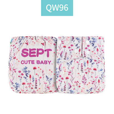 Īsts! Happy Flute OS zamšādas auduma kabatas bērnu auduma autiņš ar divām kabatām un dubultu aizdari