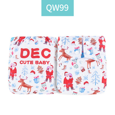 Īsts! Happy Flute OS zamšādas auduma kabatas bērnu auduma autiņš ar divām kabatām un dubultu aizdari