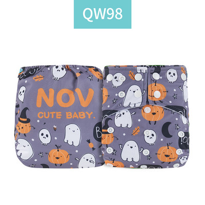 Īsts! Happy Flute OS zamšādas auduma kabatas bērnu auduma autiņš ar divām kabatām un dubultu aizdari