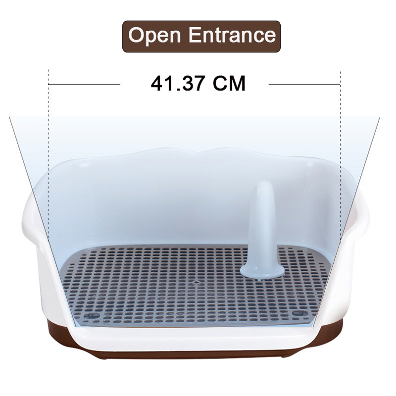 Prijenosni Teach mačji zahod za pse, plastični dvoslojni podložak za pse, obuka za mačje štene, zahod za mokrenje za male pse, zahod za kućne ljubimce koji se samočisti