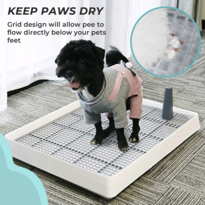 Φορητή τουαλέτα εκπαίδευσης σκύλων Εσωτερική τουαλέτα Poppy Potty για μικρούς σκύλους Κουτί απορριμάτων για κουτάβι Βάση μαξιλαριού για κουτάβι Προμήθειες για κατοικίδια
