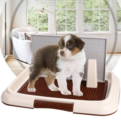 Väikese lemmiklooma voodipann siseruumides kasutamiseks mõeldud kasside koerte tualettruumi prügialus veeruga pissuaarikaussiga pissile lihtne puhastada võre kutsika tualettpott