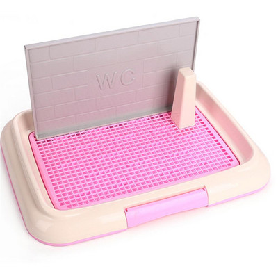 Noćna posuda za male kućne ljubimce Unutarnja mačka Ps WC Posuda s pijeskom sa stupom Pisoar Posuda Obuka mokrenja Jednostavna za čišćenje Rešetka WC Noša za štene